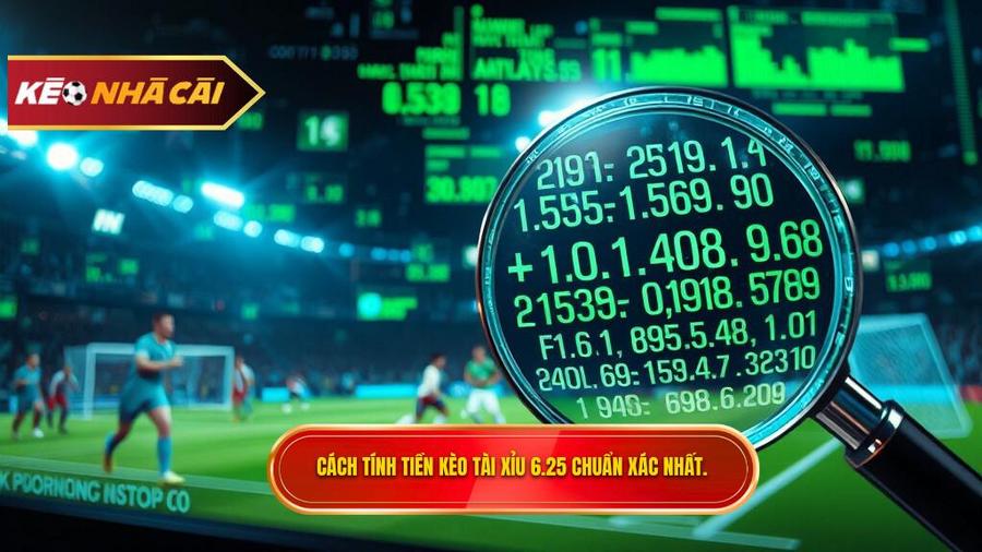 Cách tính tiền kèo tài xỉu 6.25 chuẩn xác nhất